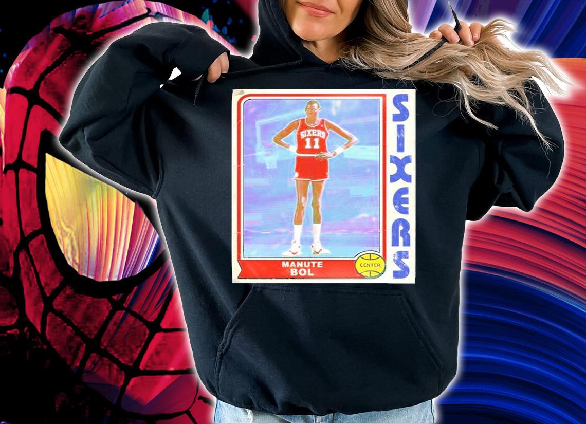 Manute Bol Retro Style 90s Basketball Card T-Shirt t-shirt