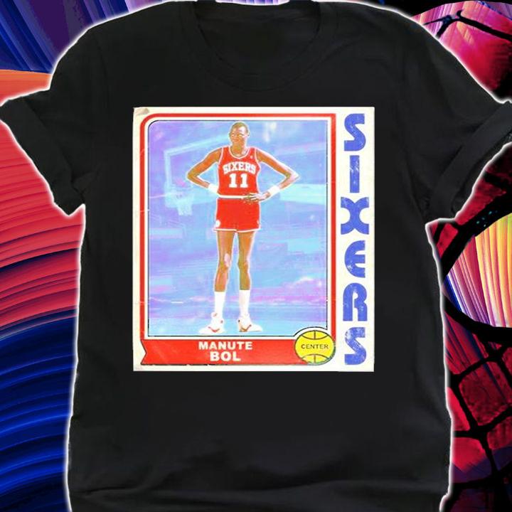 Manute Bol Retro Style 90s Basketball Card T-Shirt t-shirt
