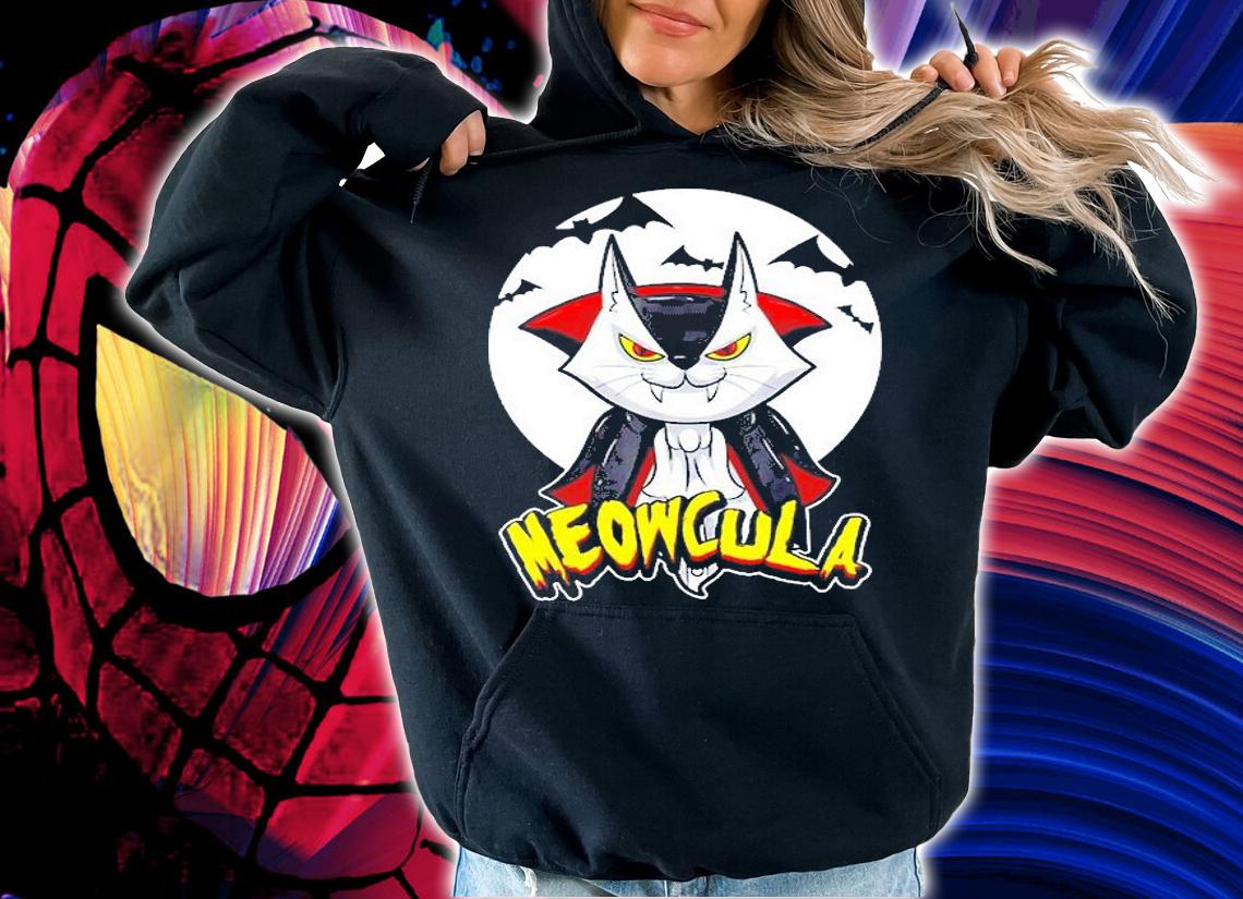 Meowcula Cat Vampire Feline Halloween Costume T-Shirt t-shirt hoodie
