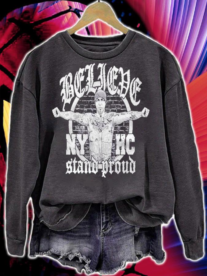 Roger Miret Believe New York Hardcore Stand Proud Shirt t-shirt sweatshirt