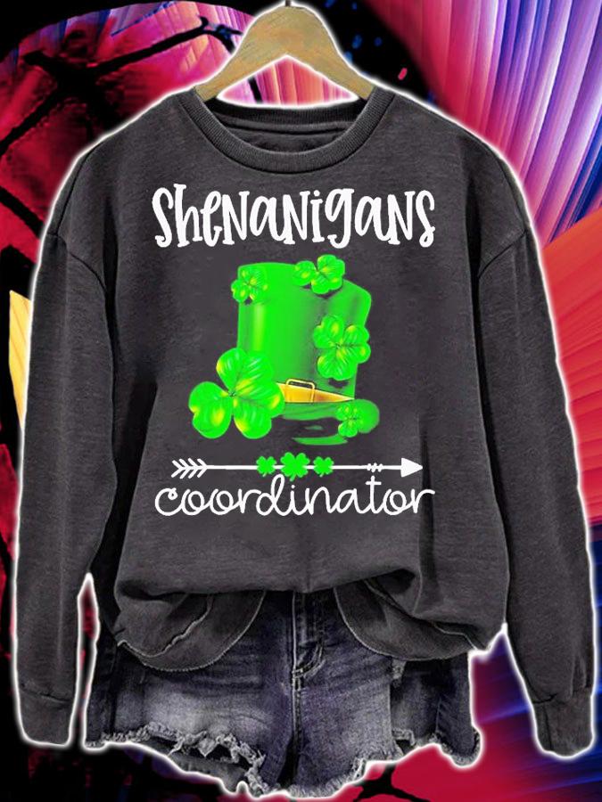 Shenanigans Coordinator St Patrick's Day T-Shirt t-shirt sweatshirt