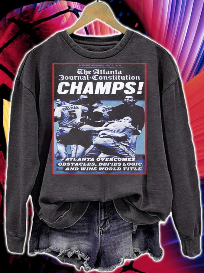 The Atlanta Journal Constitution World Champs Cover Shirt t-shirt sweatshirt