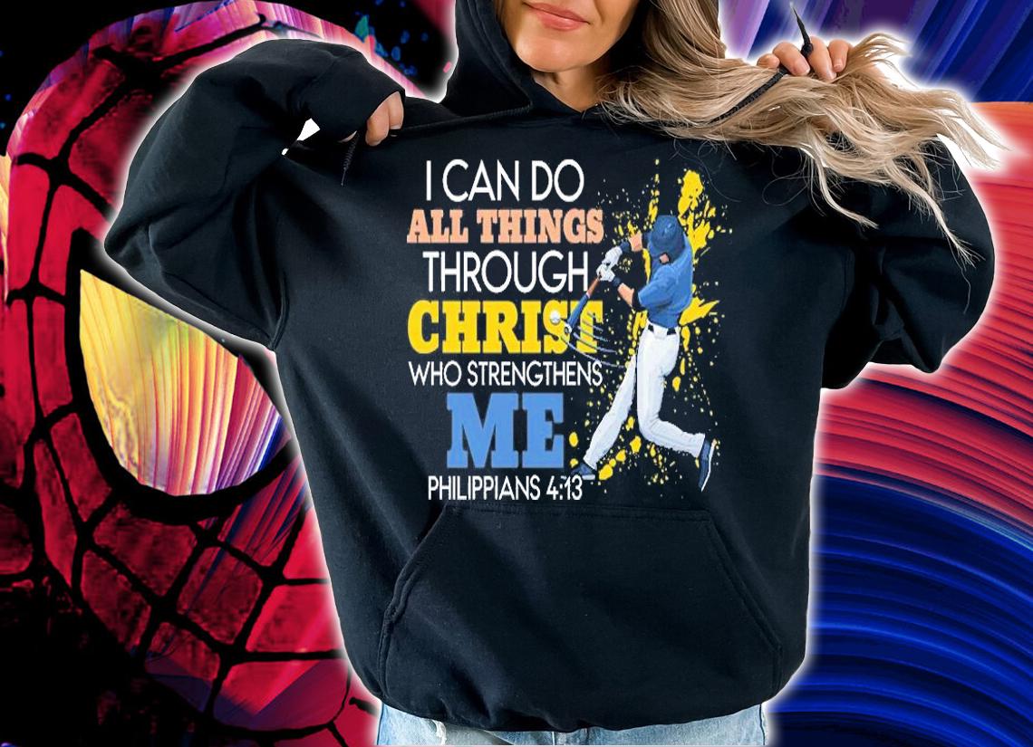 I Can Do All Things Through Christ Who Strengthens Me Philippians 4 13 Baseball T-Shirt t-shirt
