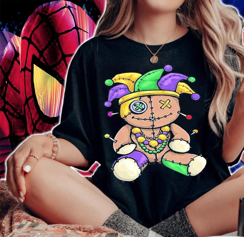Mardi Gras Voodoo Doll T-Shirt t-shirt woman shirt