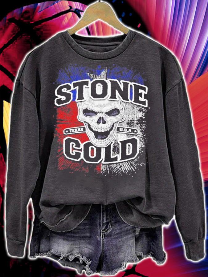 Stone Cold Steve Austin Texas Flag Skull Shirt t-shirt sweatshirt