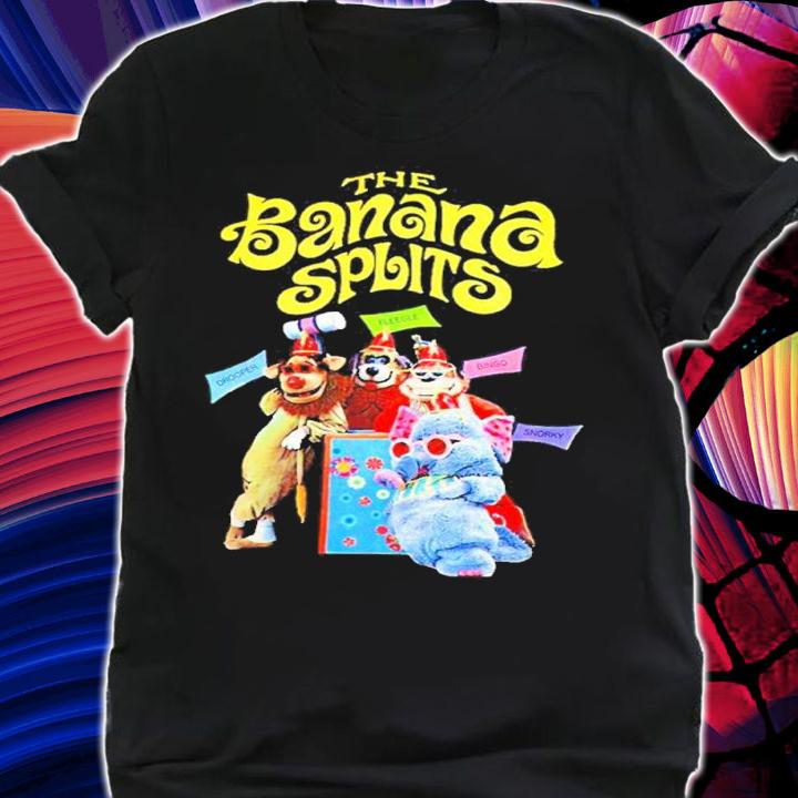 The Banana Splits Retro Cast Drooper Fleegle Bingo Snorky Shirt t-shirt