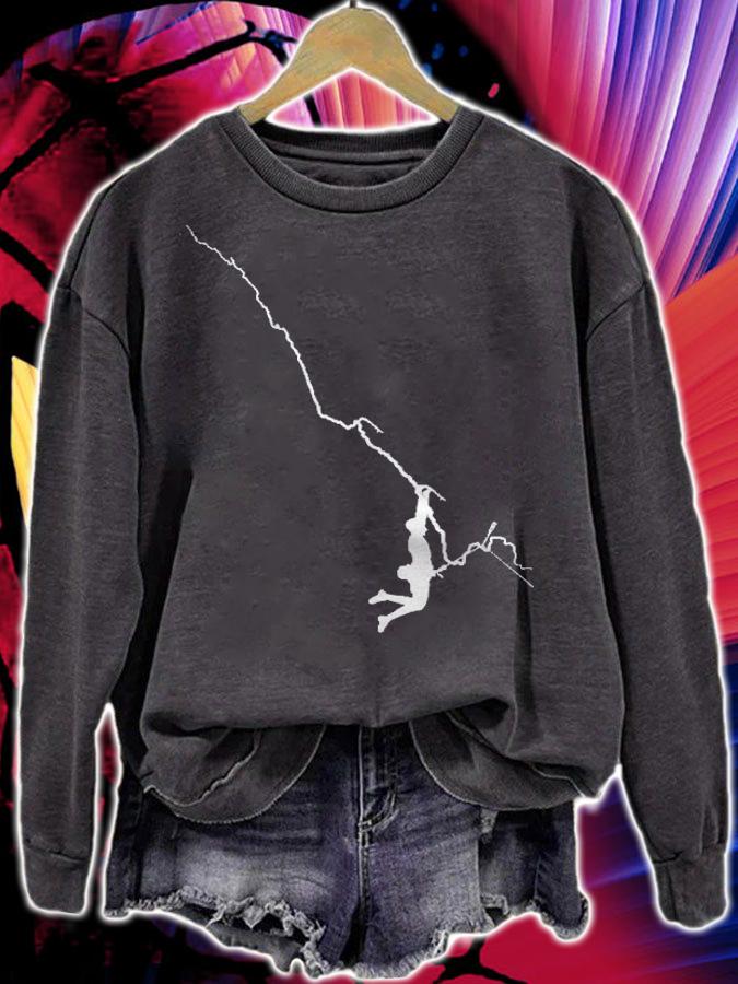 Climbing Route Extreme Rock Climber And Free Climber Shirt t-shirt sweatshirt