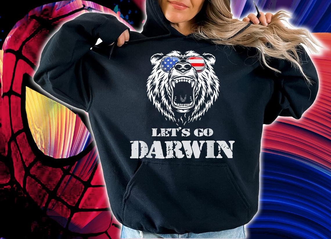 Let's Go Darwin Shirt Funny Sarcastic Men Lets Go Darwin Sunglasses T-Shirt t-shirt hoodie