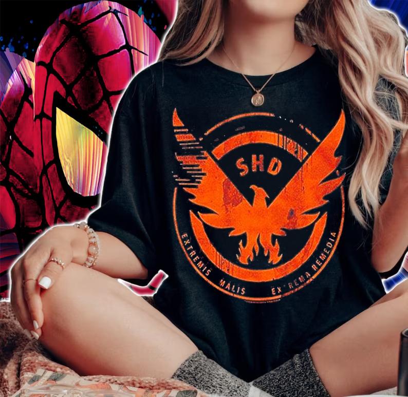 The Division Action Role-Playing Video Game Agent Shield Adult T-Shirt t-shirt
