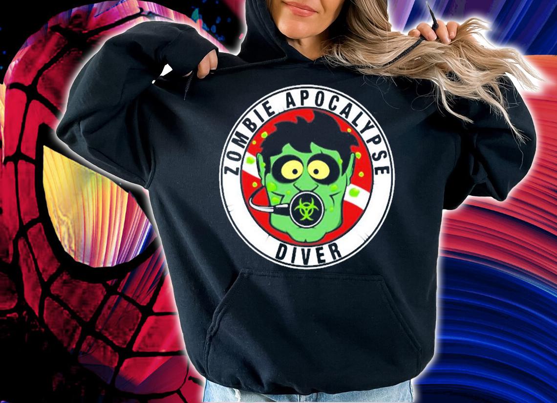 Zombie Apocalypse Scuba Diver Diving Halloween Costume T-Shirt t-shirt hoodie