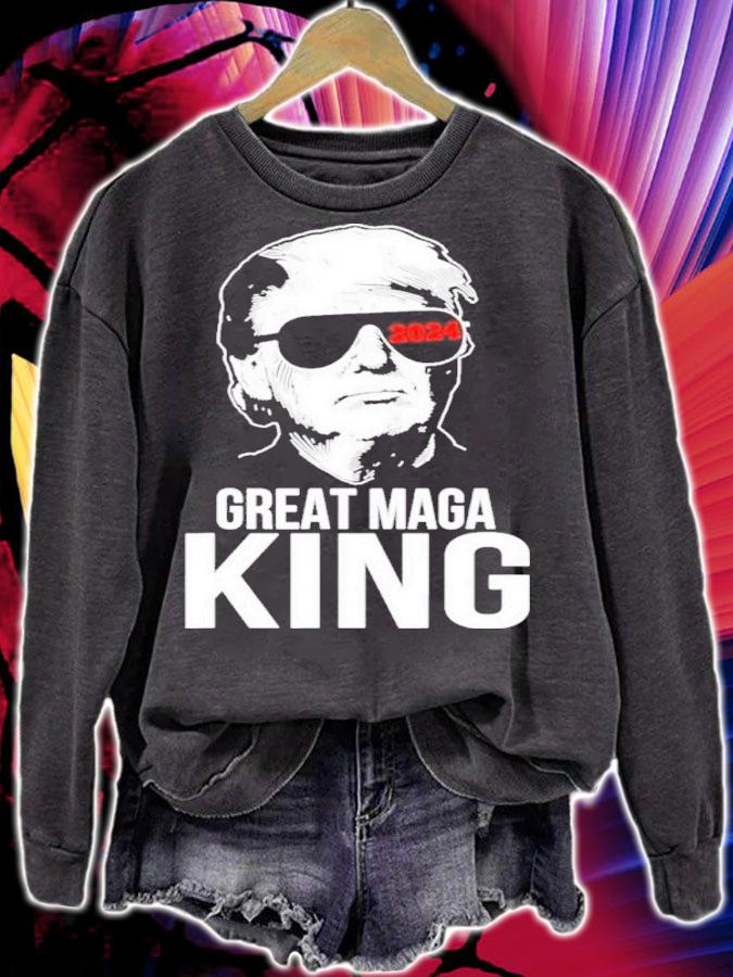 Donald Trump 2024 The Great Maga King Shirt t-shirt sweatshirt