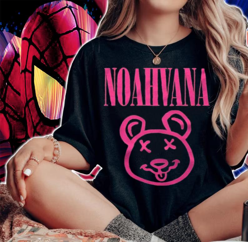 Noahfinnce Noahvana bear logo T-shirt t-shirt woman shirt
