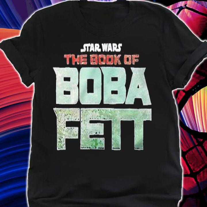 Star Wars The Book of Boba Fett text logo T-shirt t-shirt shirt
