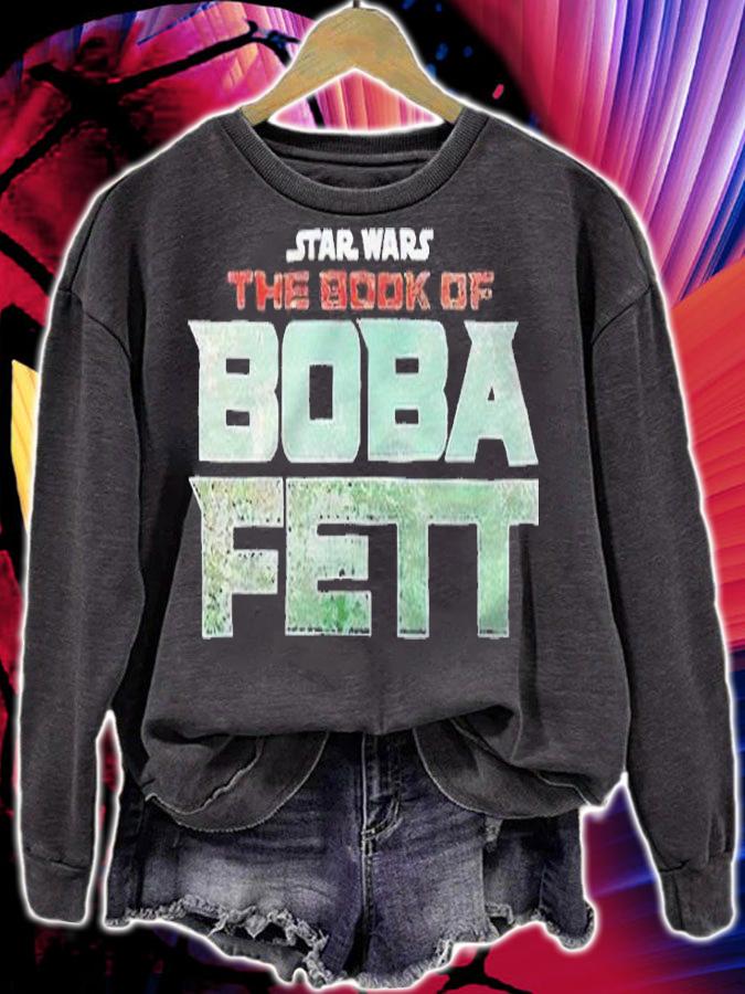 Star Wars The Book of Boba Fett text logo T-shirt t-shirt sweatshirt