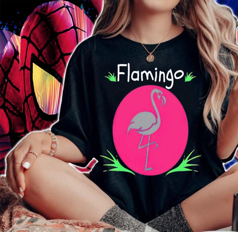 Flamingo Shirt Flamingo Water Bird Pink shirt t-shirt woman shirt