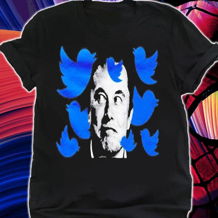Funny Elon Musk Twitter Birds T-Shirt t-shirt shirt