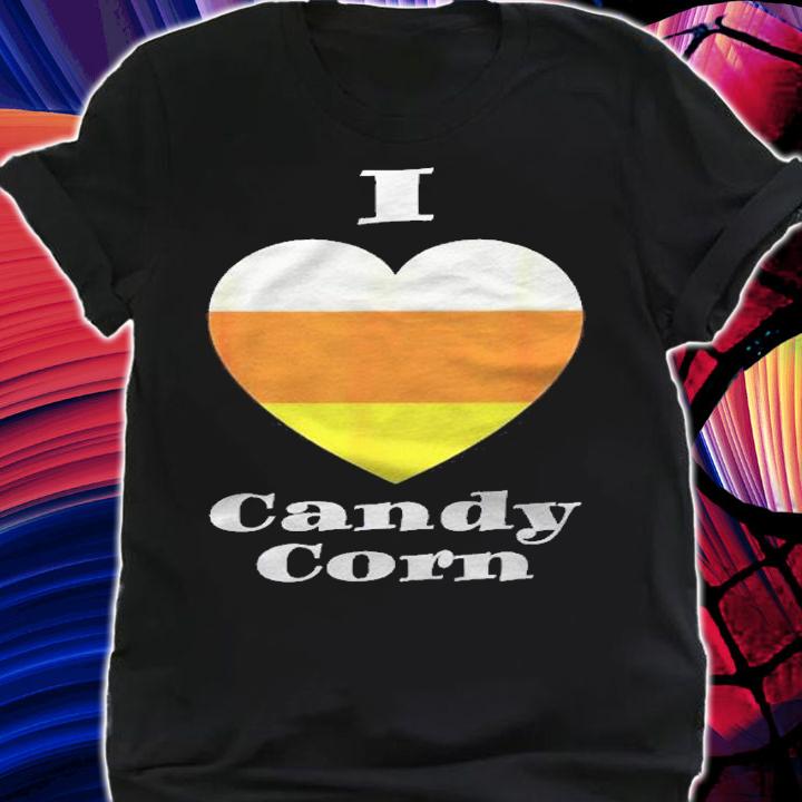 I Love Candy Corn Heart Halloween Shirt t-shirt