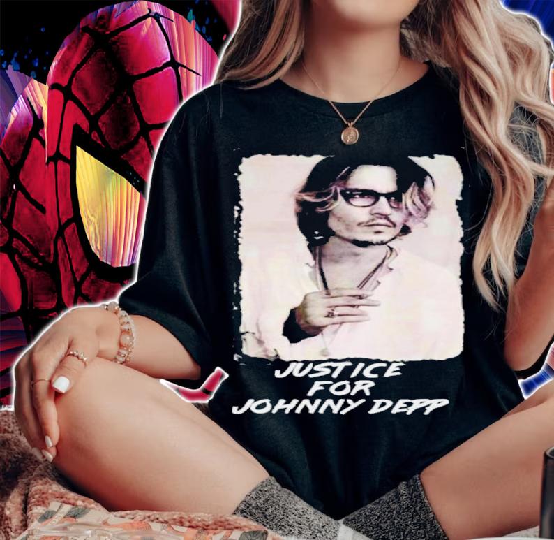 Official Justice For Johnny Depp Smoking Shirt t-shirt woman shirt