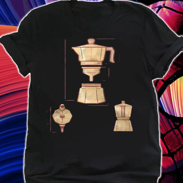 Vintage Coffee Maker Bialetti Barista Gift Coffee Moka Pot Shirt t-shirt