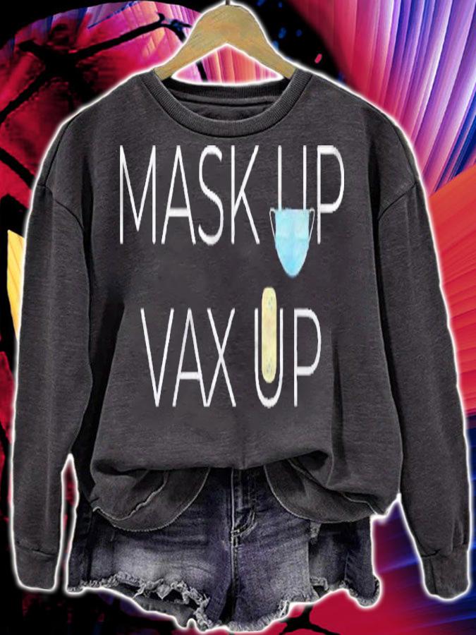 Mask Up And Vax Up Protect From Viruses Shirt sweatshirt