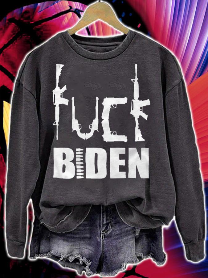 New Design fuck Biden Guns Anti Biden Anti President T-Shirt sweatshirt