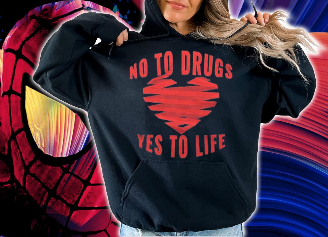 Red Ribbon Week Awareness No To Drugs Yes To Life Shirt hoodie