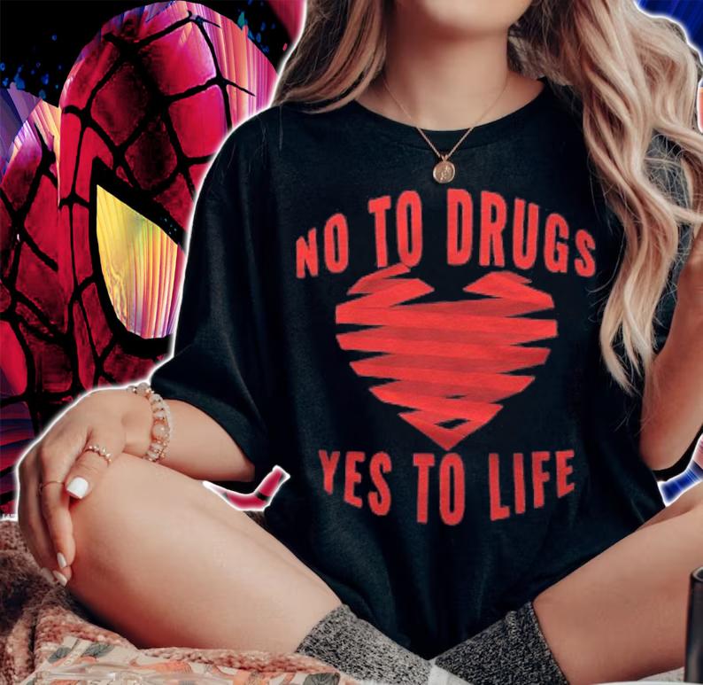 Red Ribbon Week Awareness No To Drugs Yes To Life Shirt woman shirt