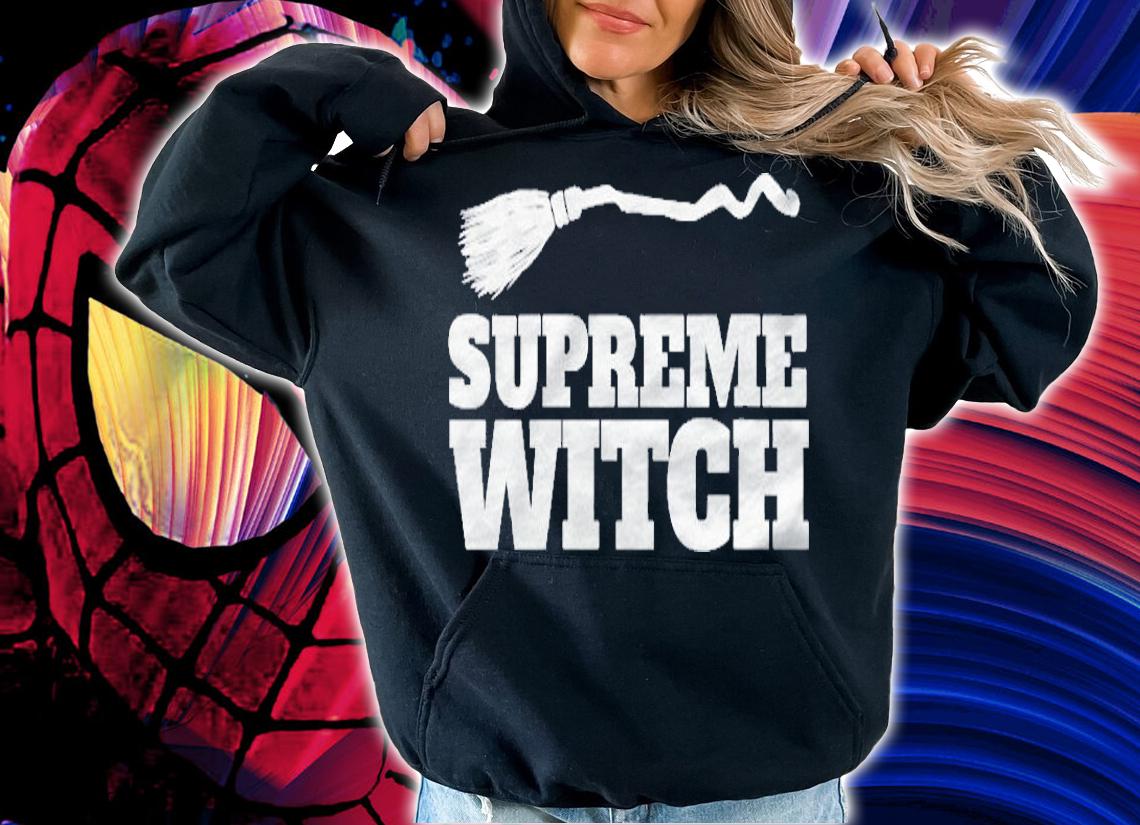 Womens Supreme Witch Funny Halloween Supreme Witch Shirt hoodie