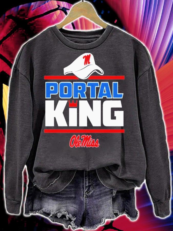 Lane Kiffin Ole Miss Football Portal King Shirt sweatshirt