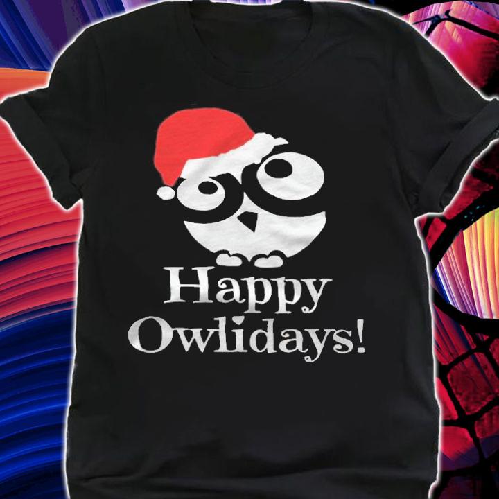 Happy Owlidays Christmas T-shirt