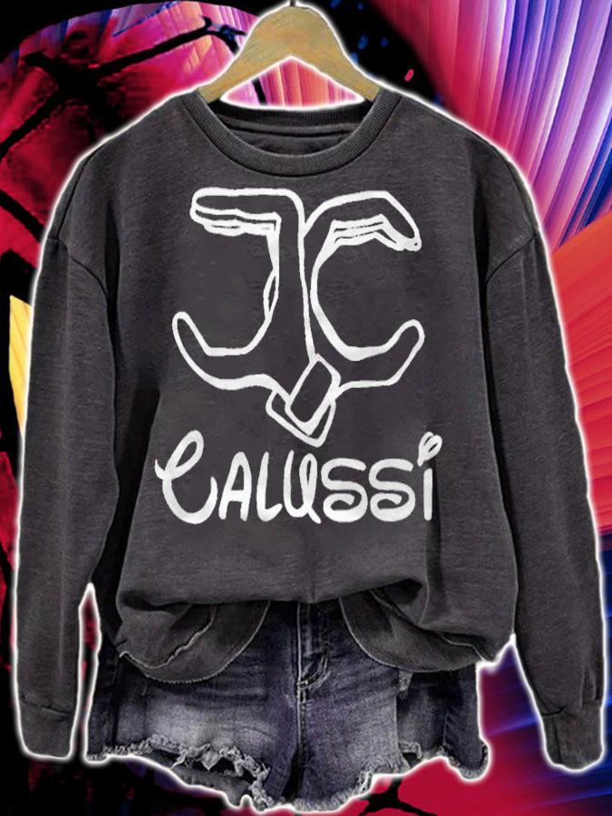Jodie Calussi logo hand T-shirt sweatshirt