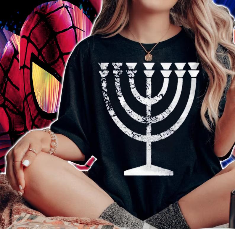 Menorah Ancient Hebrew Lampstand Judaism Symbol Shirt