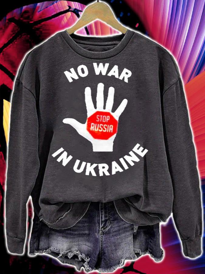 Stop Russia No War In Ukraine I Stand With Ukraine T-Shirt