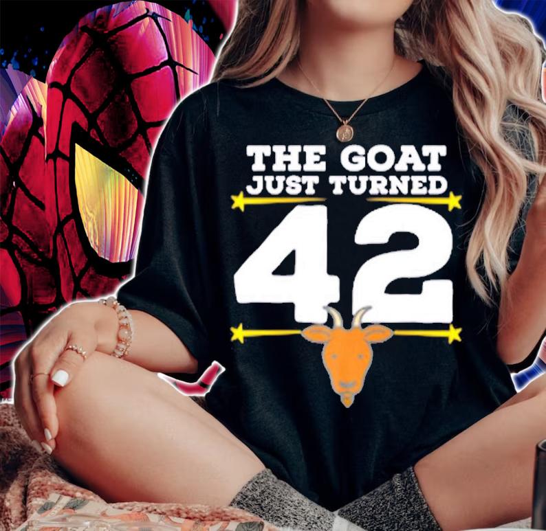 The Goat Just Turned 42 42nd Birthday Goat T-Shirt woman shirt
