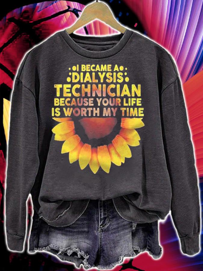 Cute Dialysis Technician For Men Women Hemodialysis Nurse Shirt