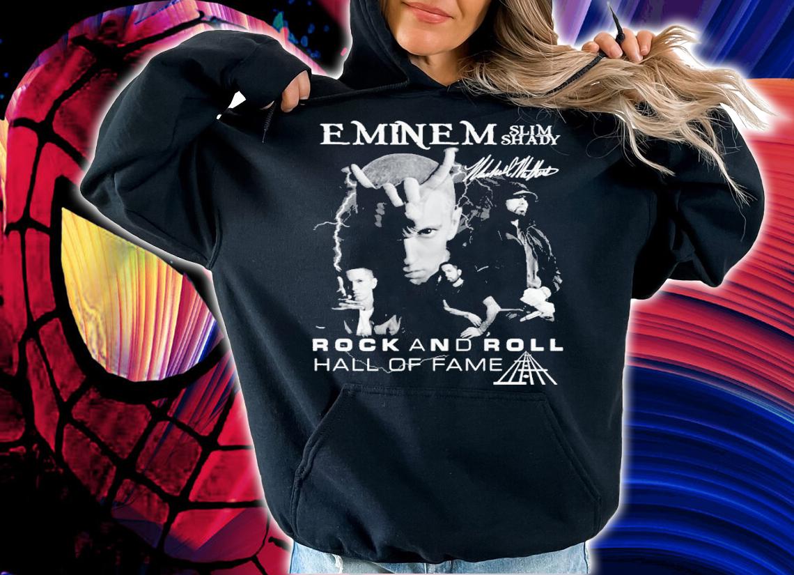 Eminem Slim Shady Rock And Roll Hall Of Fame Signatures Shirt
