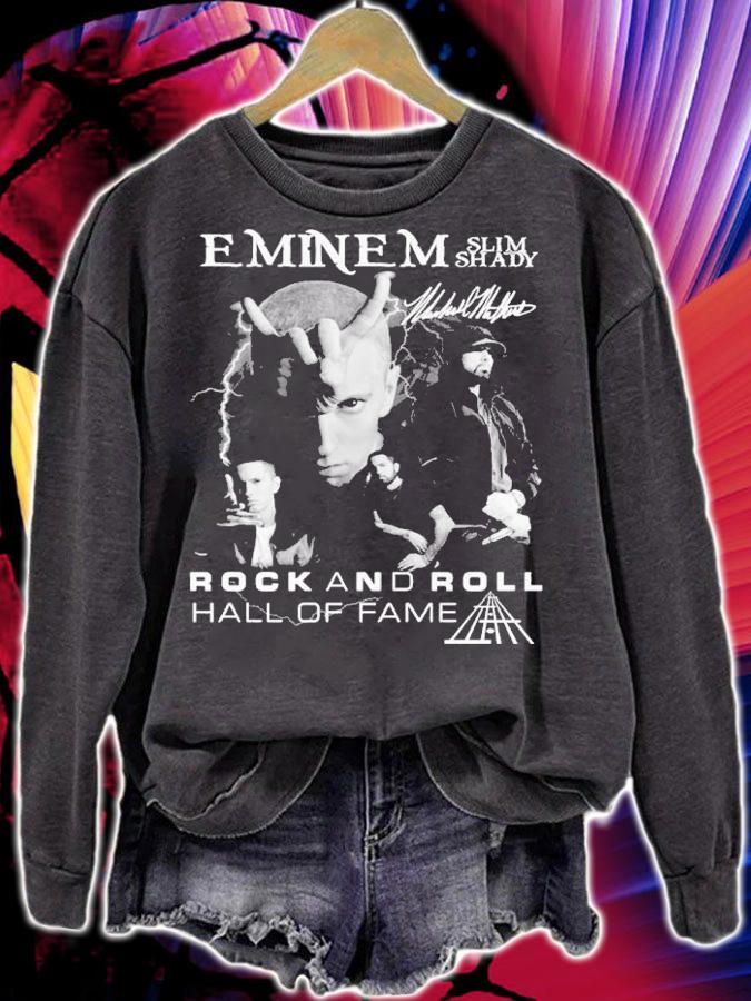 Eminem Slim Shady Rock And Roll Hall Of Fame Signatures Shirt