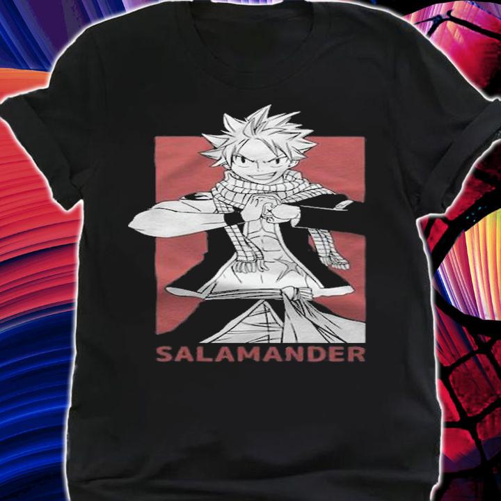 Fairy Tail Natsu Salamander fight T-shirt shirt