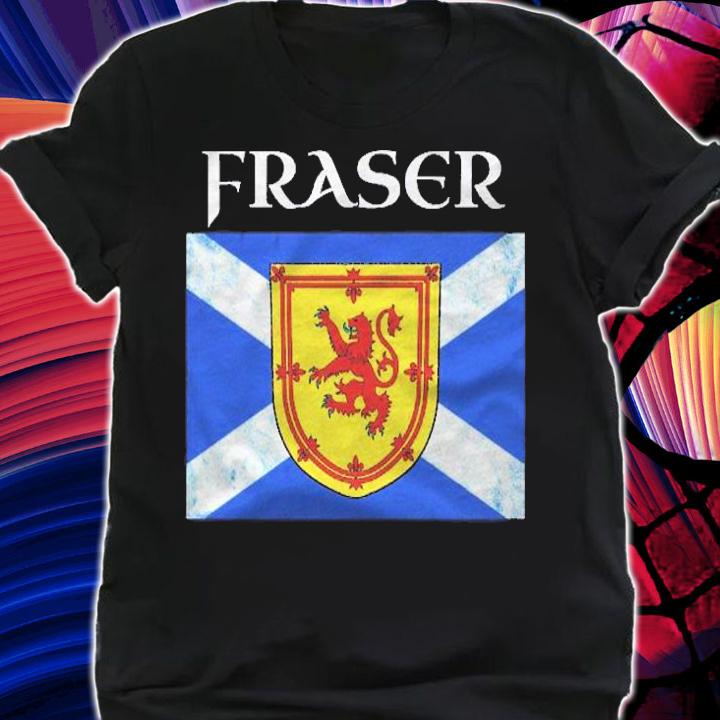 Fraser Clan Scottish Name Scotland Flag Pullover Shirt