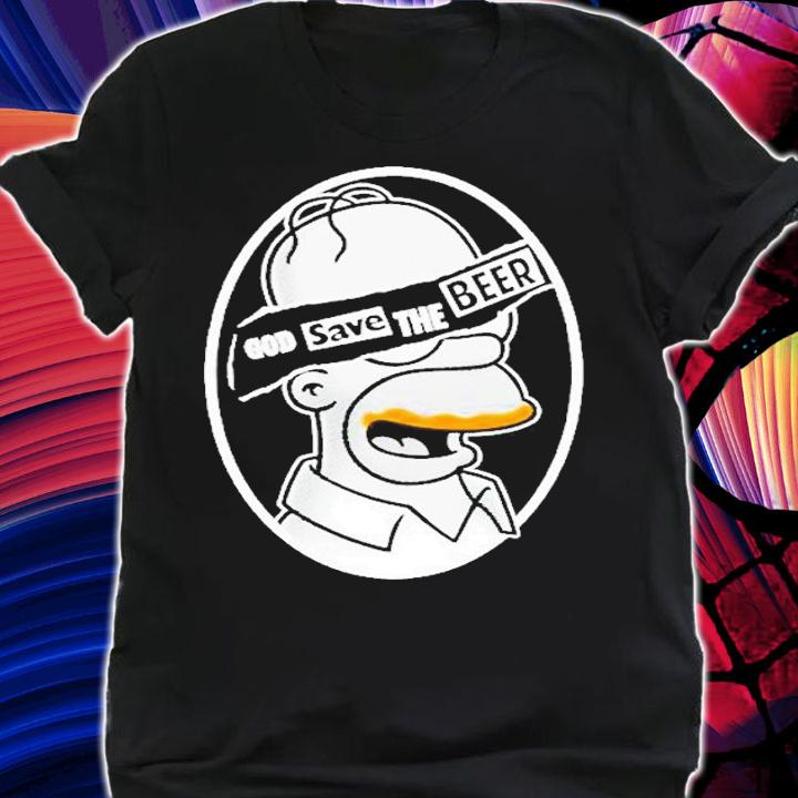 Homer Simpson God Save The Beer T-Shirt shirt