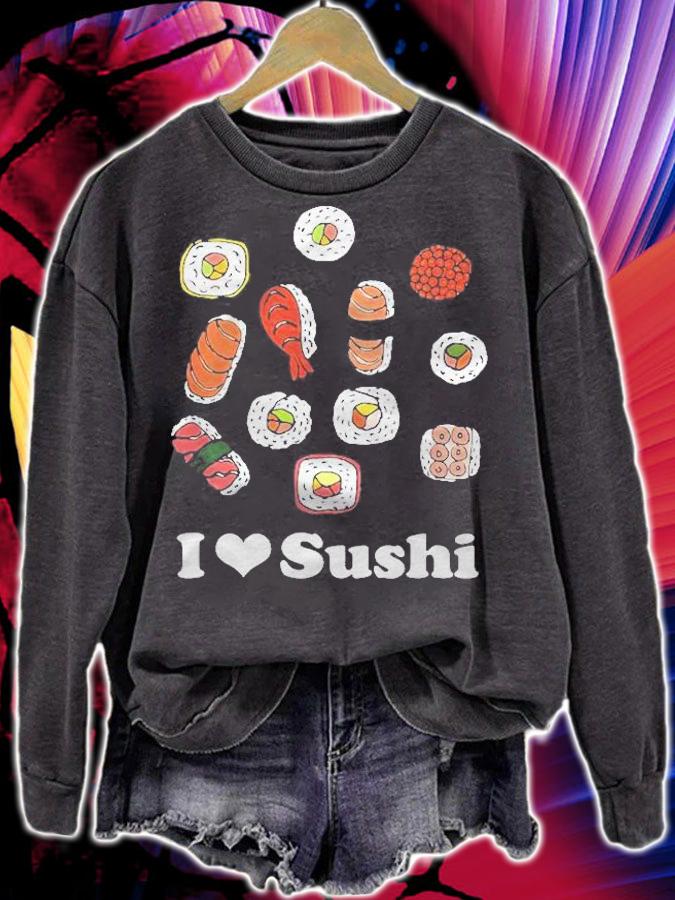 I Love Sushi Traditional Japanese Dish T-shirt