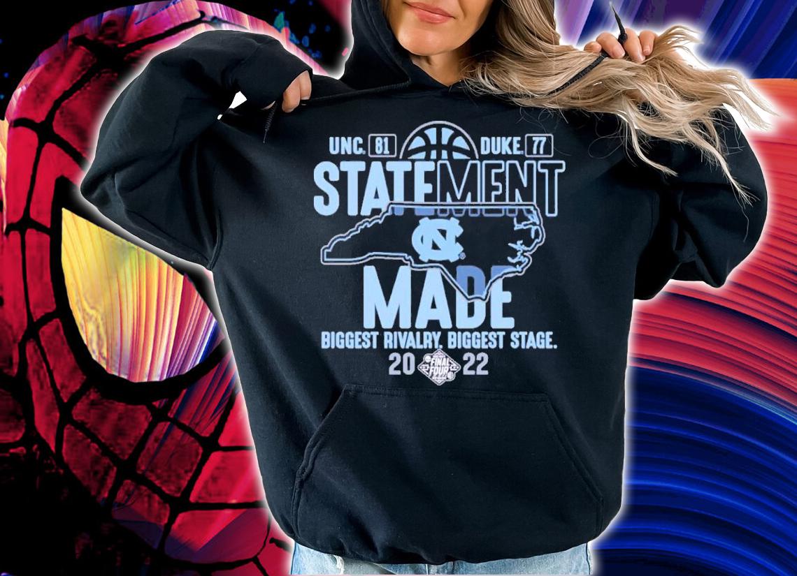 North Carolina Tar Heels Blue 84 2022 NCAA Men's Basketball Tournament March Madness Final Four Carolina Clash Winner Score Shirt hoodie