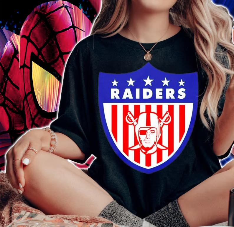 Oakland Raiders Badge T-Shirt woman shirt