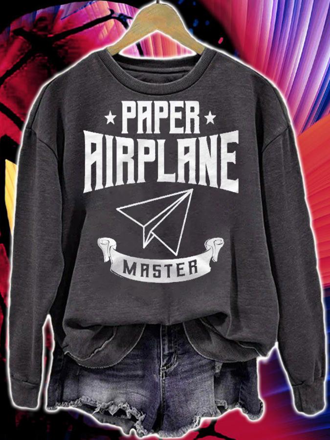 Paper Airplane Master Funny Paper Plane Flying Shirt