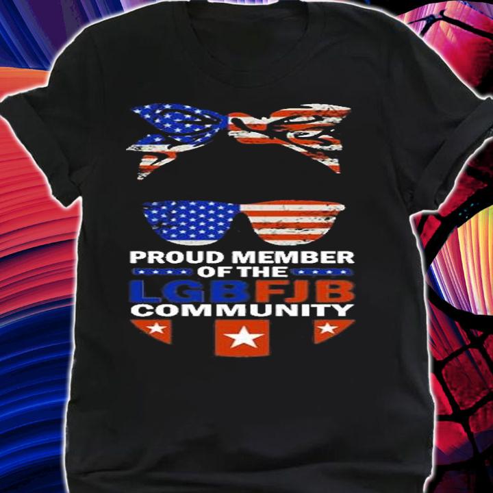 Proud Member Of The LgbFjb Community Girl Messy Bun Vintage T-Shirt