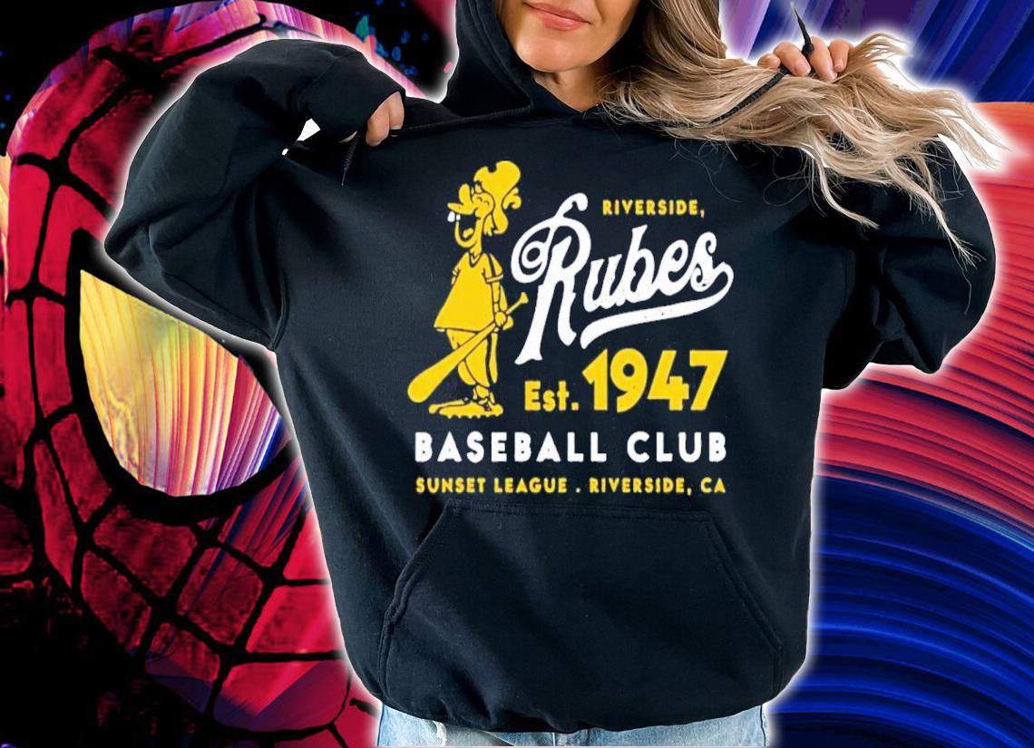 Riverside Rubes Baseball Club Sunset League Riverside California Shirt