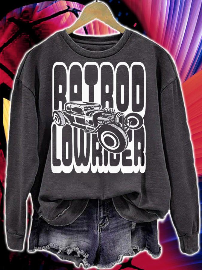 Rockabilly Low Rider Rat Rod For Backyard Mechanics T-Shirt sweatshirt