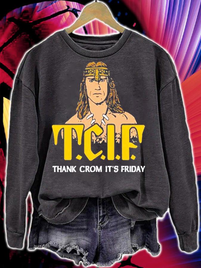 Spacedust Apparel T.C.I.F Thank Crom It's Friday Shirt