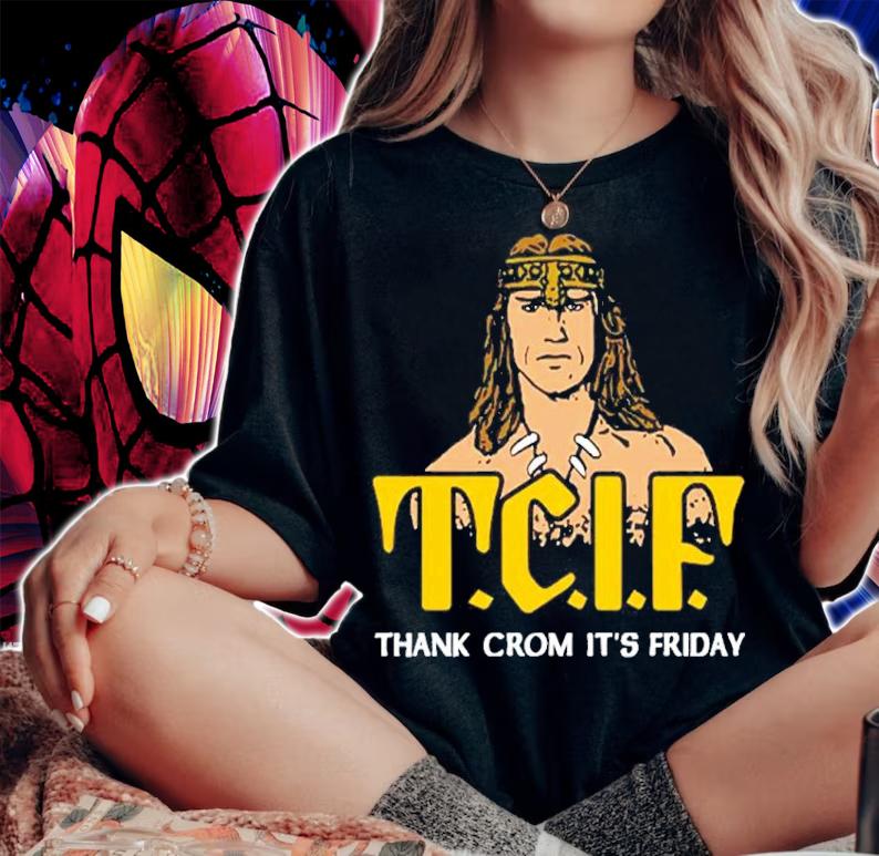Spacedust Apparel T.C.I.F Thank Crom It's Friday Shirt