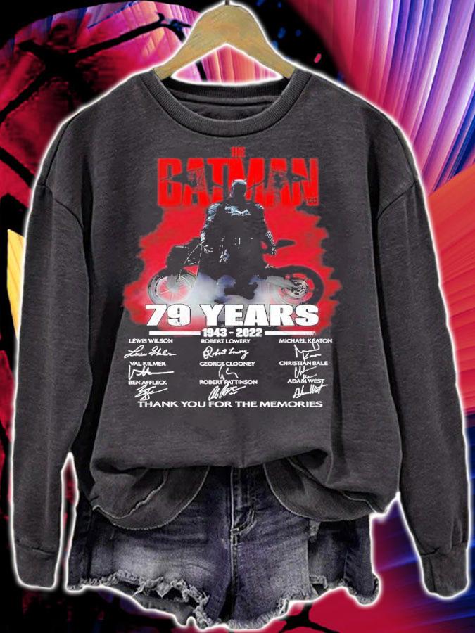 The Batman 79 Years 1943-2022 Signatures Thank You For The Memories Shirt